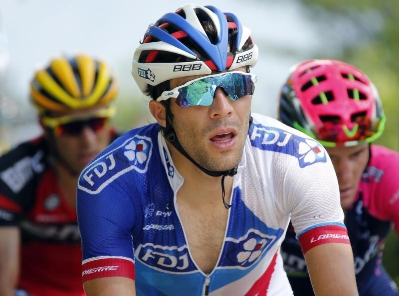 © Reuters. El ciclista francés Pinot, descartado para los JJOO por enfermedad