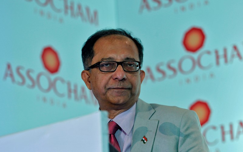 © Reuters. The World Bank chief economist Basu pauses during a business conference in New Delhi