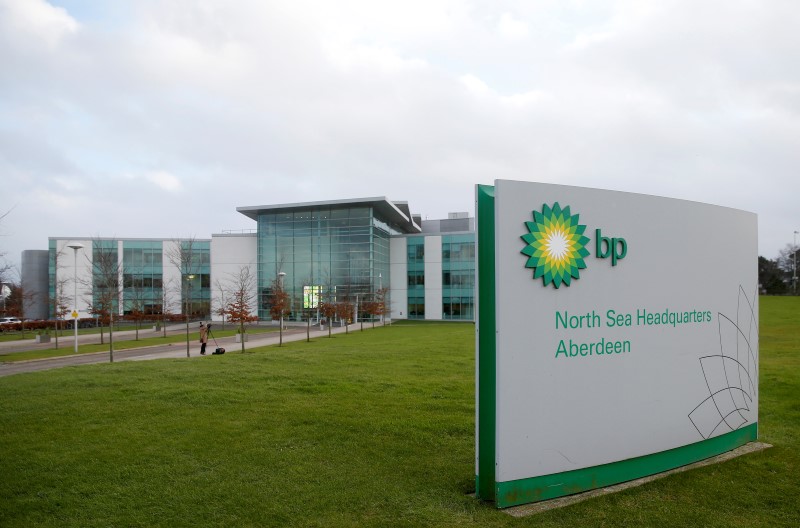 © Reuters. BP's North Sea Headquarters is seen in Aberdeen