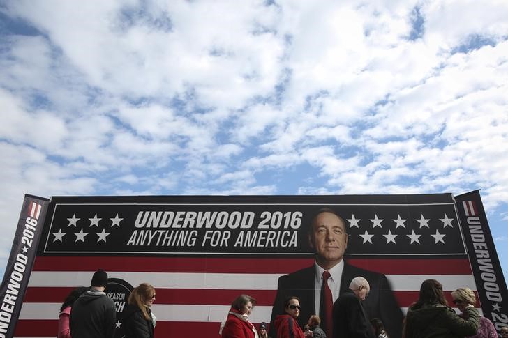 © Reuters. Campanha de marketing de "House of Cards" em Greenville,  Carolina do Sul