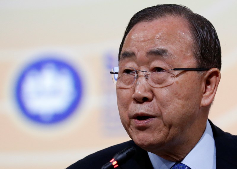© Reuters. U.N. Secretary-General Ban Ki-moon attends St. Petersburg International Economic Forum 2016