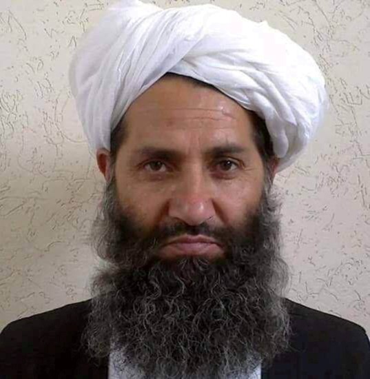 © Reuters. Taliban new leader Mullah Haibatullah Akhundzada is seen in an undated photograph, posted on a Taliban twitter feed and identified separately by several Taliban officials, who declined be named.