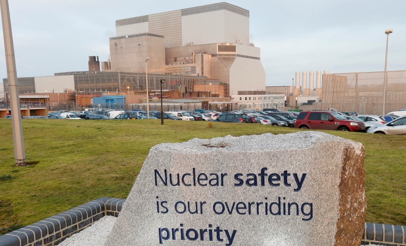© Reuters. File photograph of Hinkley Point B Power Station in Bridgwater