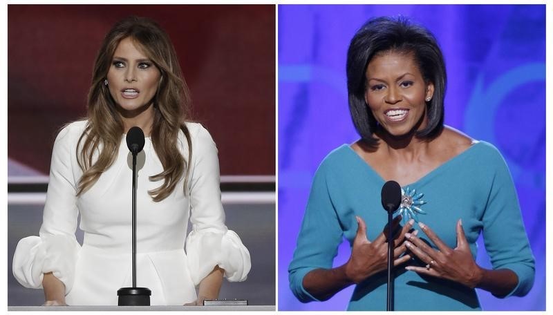 © Reuters. El discurso de Melania Trump en la convención republicana recuerda a uno de Michelle Obama