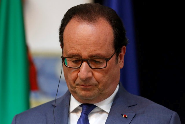 © Reuters. Presidente da França, François Hollande, durante evento em Lisboa