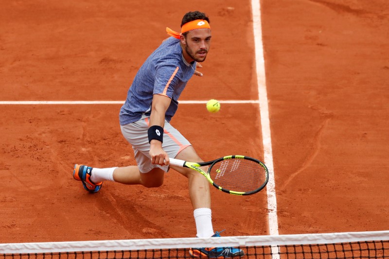 © Reuters. Tennis - French Open - Roland Garros - Nick Kyrgios of Australia v Marco Cecchinato of Italy