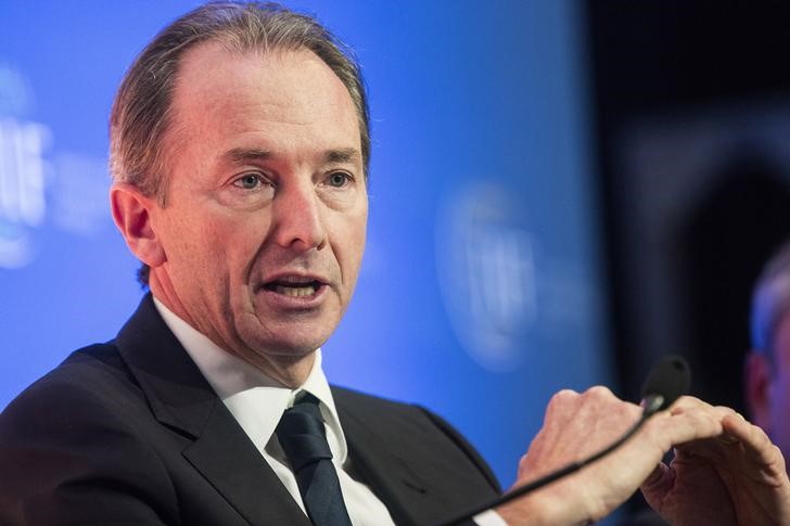 © Reuters. Morgan Stanley Chairman and CEO Gorman speaks during the Institute of International Finance Annual Meeting in Washington