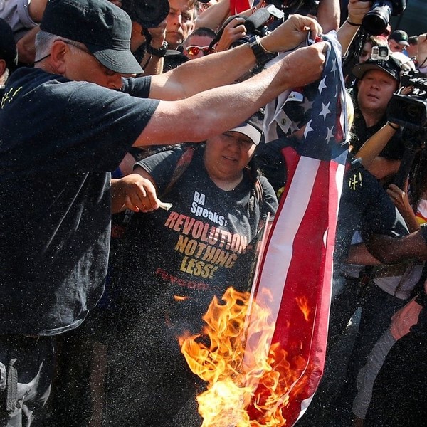 © Reuters. Detenidos 18 manifestantes en convención republicana tras altercado con policía