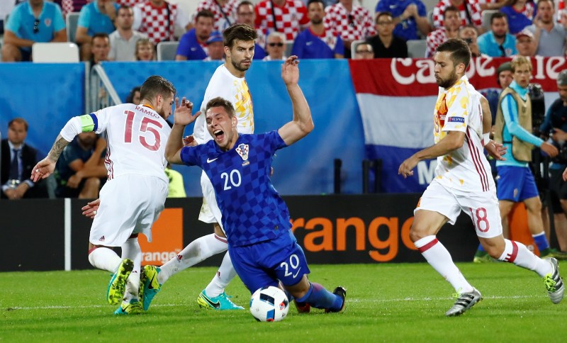 © Reuters. Croatia v Spain - EURO 2016 - Group D