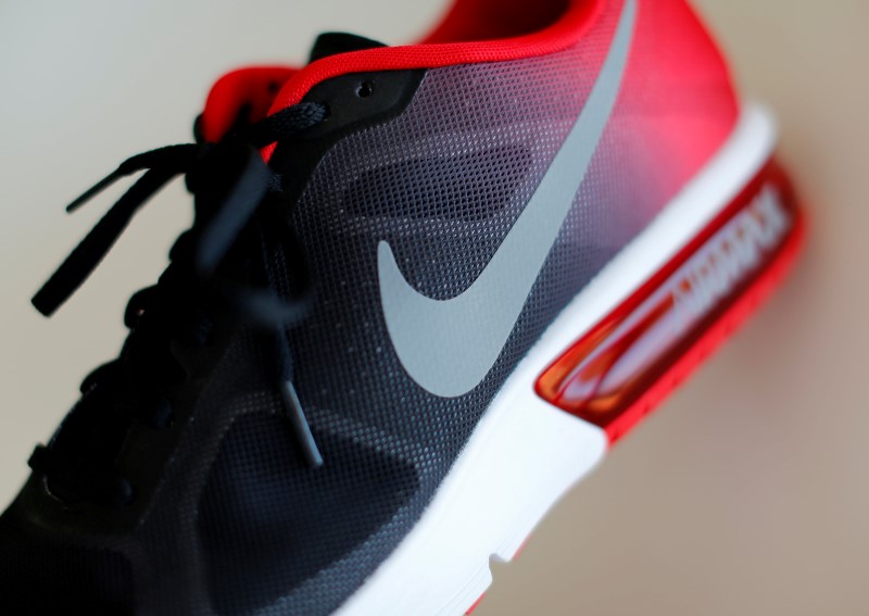 © Reuters. An Air Max  shoe made by Nike Inc is shown in this illustration photograph taken in Encinitas, California
