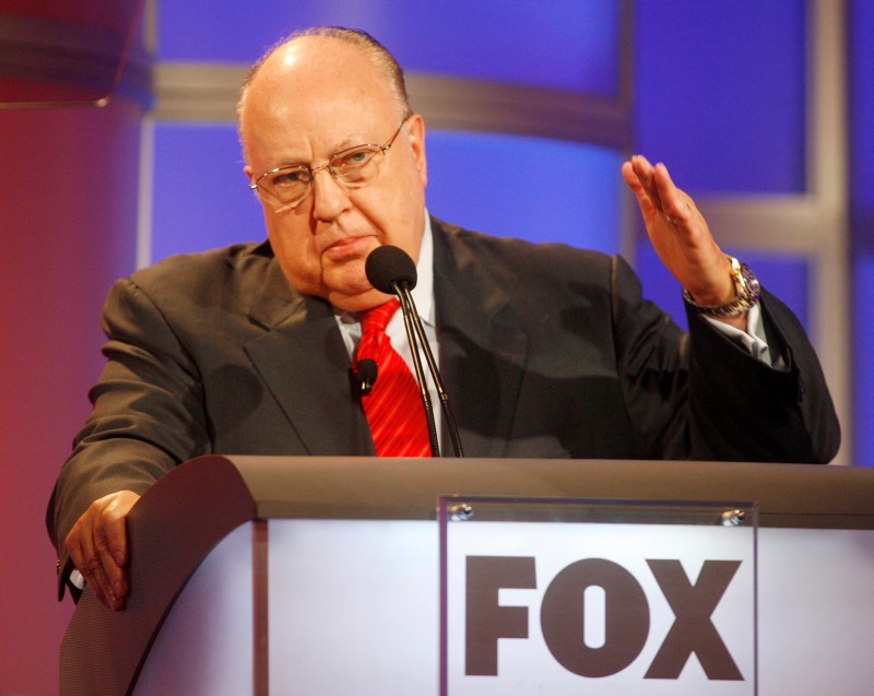 © Reuters. File photo of Roger Ailes, chairman and CEO of Fox News  in Pasadena