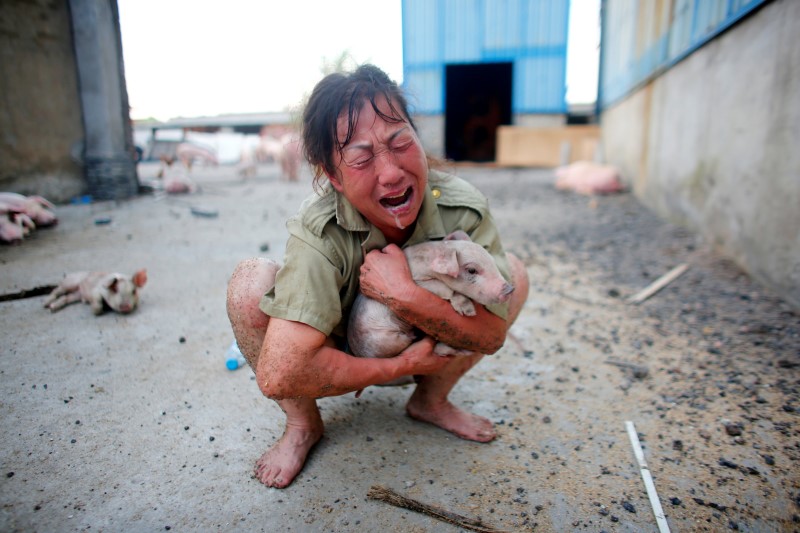 © Reuters. Fuertes lluvias dejan al menos 87 muertos y miles de evacuados en China