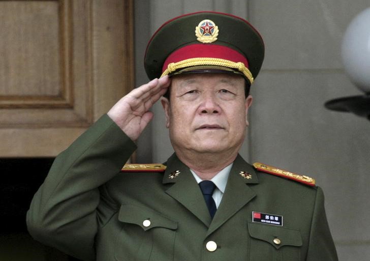 © Reuters. File photo of China's then Central Military Commission former Vice Chairman General Guo Boxiong standing in Washington