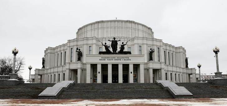 © Reuters. General view shows National academic Bolshoi opera and ballet theatre in Minsk