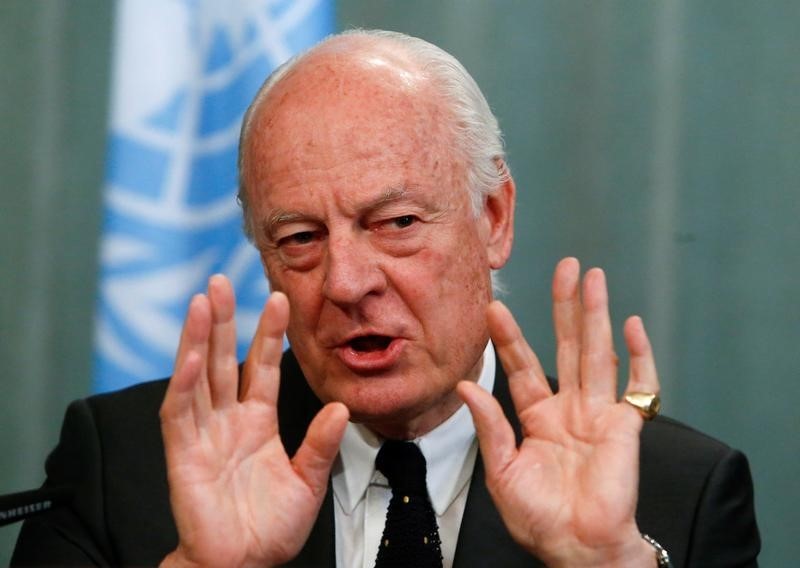© Reuters. الأمم المتحدة تأمل في بدء جولة جديدة من المحادثات السورية نهاية أغسطس