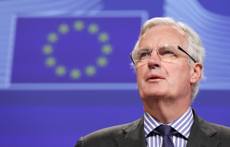 © Reuters. MICHEL BARNIER NÉGOCIERA POUR BRUXELLES LE BREXIT