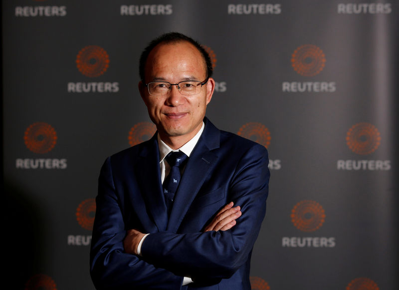 © Reuters. Guo Guangchang, Chairman of Fosun International, poses for a picture during interview with Reuters ahead of a Reuters Newsmaker event in Beijing