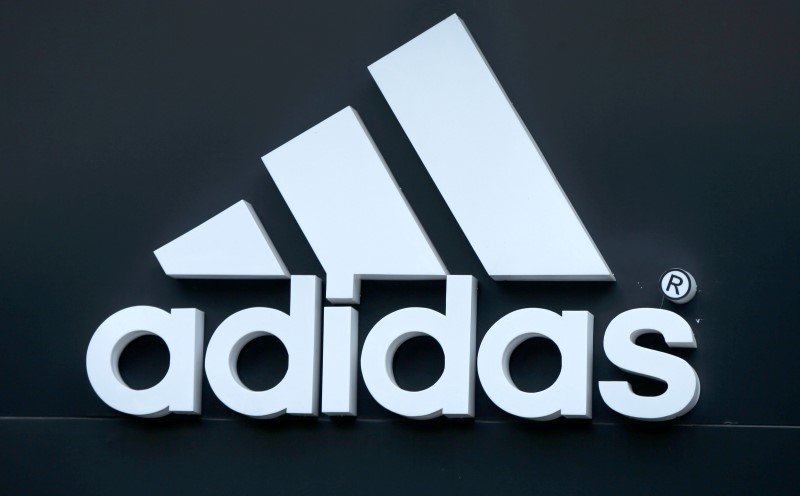 © Reuters. Logo of Adidas logo is seen on ta store in Yerevan