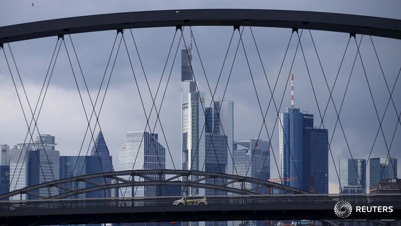 © Reuters. File picture of the Frankfurt skyline