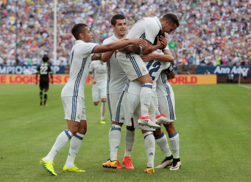 © Reuters. Más de 105.000 espectadores en la victoria del Real Madrid sobre el Chelsea en Michigan