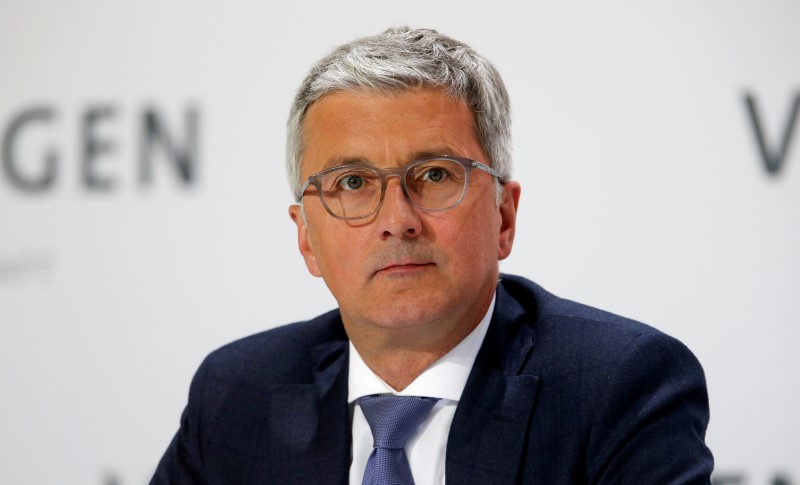 © Reuters. Stadler, Chairman of the Board of Management of Audi AG attends Volkswagen AG annual news conference in Wolfsburg