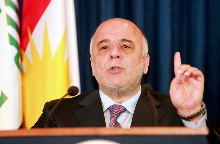 © Reuters. رئيس الوزراء العراقي يأمر بالتحقيق في مزاعم فساد بشأن صفقات أسلحة