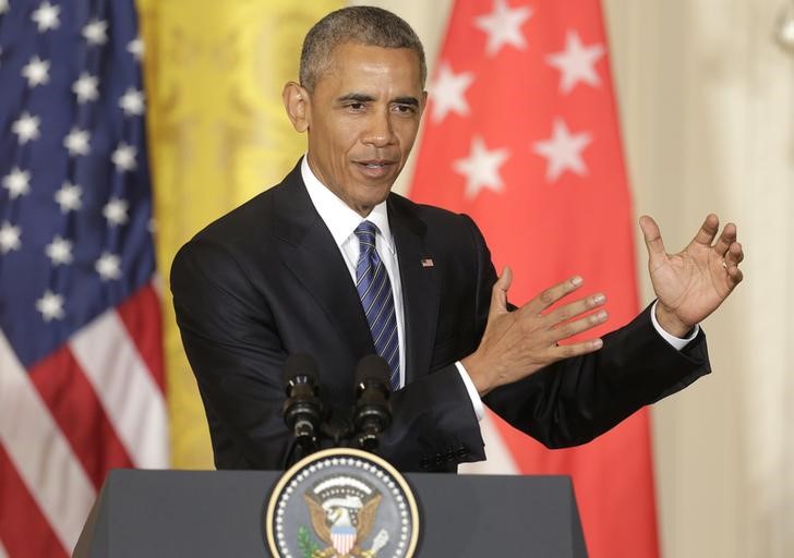 © Reuters. أوباما: دعم معركة ليبيا ضد الدولة الإسلامية من مصلحة الأمن الأمريكي