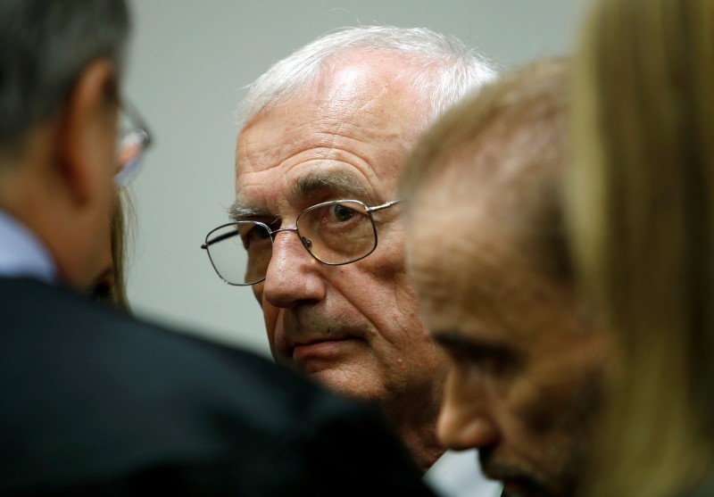 © Reuters. Defendant Perkovic, former member of Yugoslav secret service awaits trial in Munich