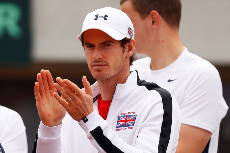 © Reuters. Serbia v Great Britain - Davis Cup Quarter Final