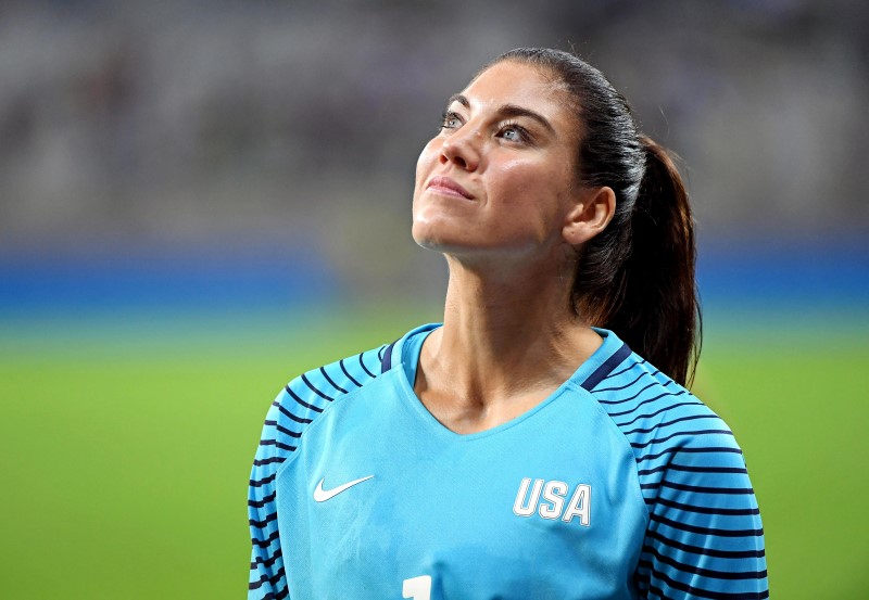 © Reuters. Olympics: Football-Women's Team-1st Round Group G-United States (USA) vs New Zealand (NZL)