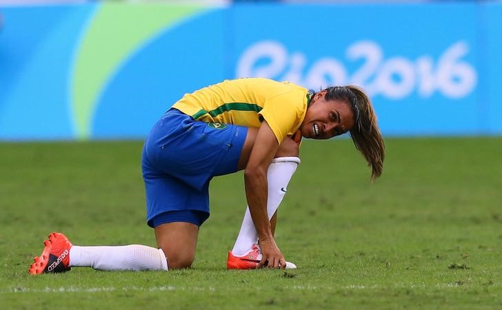 © Reuters. مارتا تعد بمزيد من الأهداف للبرازيل "المثالية"