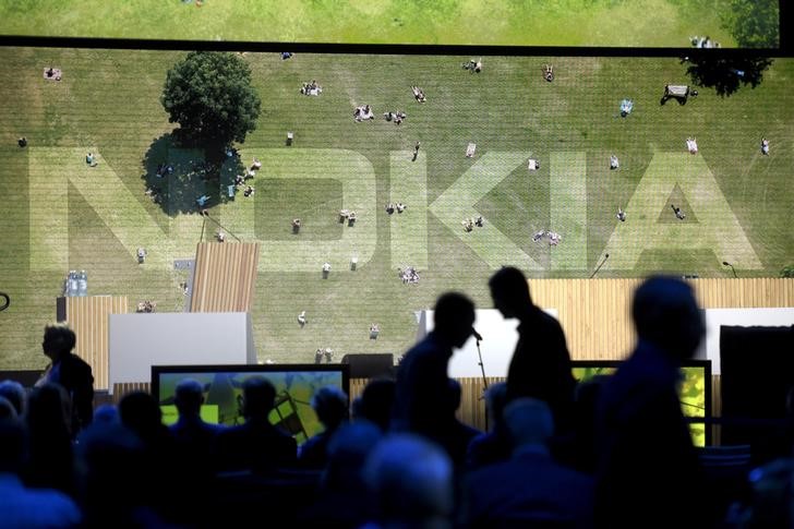 © Reuters. Nokia Corporation's Annual General Meeting is pictured at Messukeskus Helsinki in Helsinki