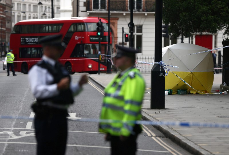 © Reuters. LE TERRORISME PAS EXCLU APRÈS LE MEURTRE D’UNE FEMME À LONDRES