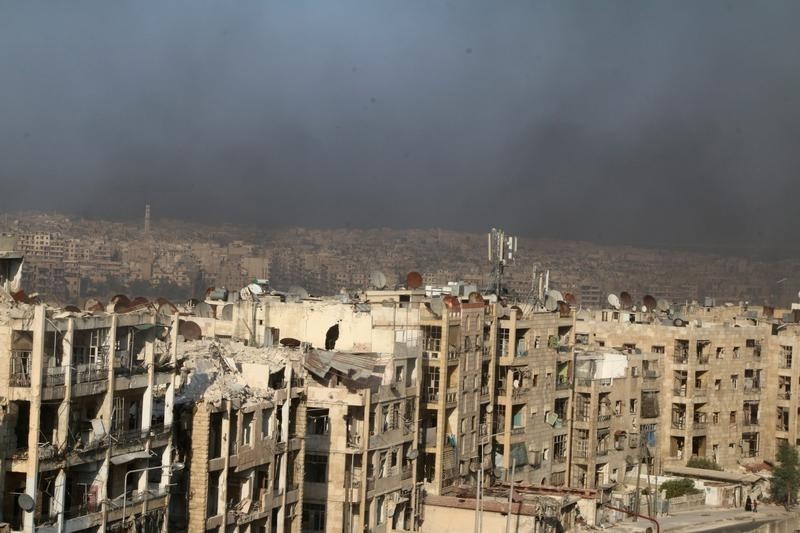 © Reuters. الأمم المتحدة تأمل في هدنة إنسانية في حلب