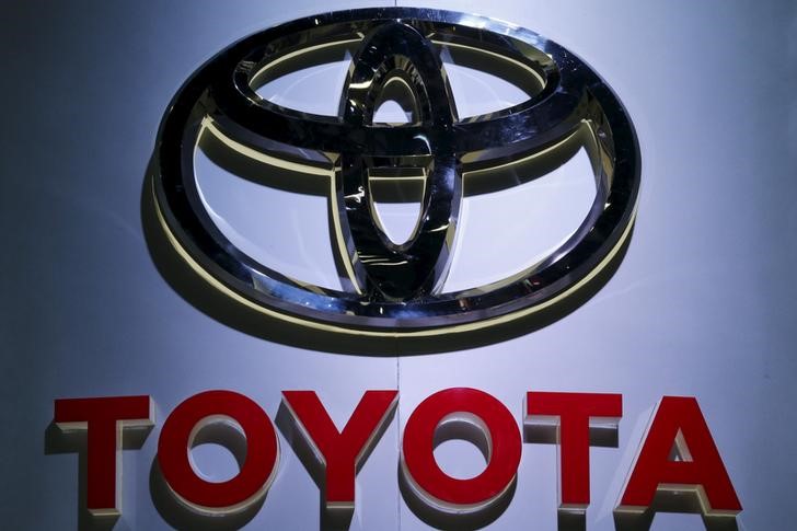 © Reuters. The logo of Toyota is pictured at at the 37th Bangkok International Motor Show in Bangkok