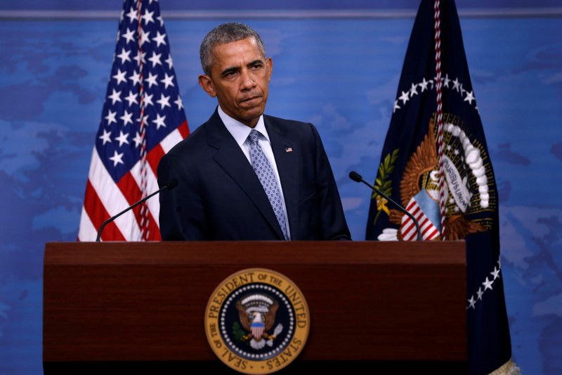 © Reuters. Presidente dos Estados Unidos, Barack Obama, durante entrevista coletiva na Virgínia