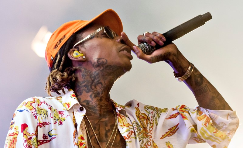 © Reuters. Wiz Khalifa performs at Arena stage at Roskilde Festival in Roskilde