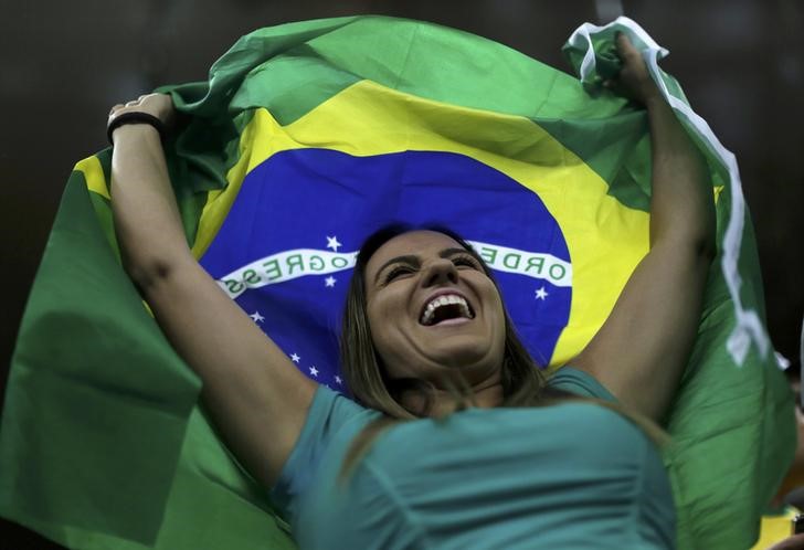 © Reuters. Football - Men's First Round - Group A Brazil v Iraq