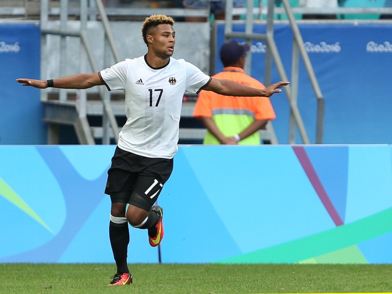 © Reuters. Football - Men's First Round - Group C Germany v South Korea