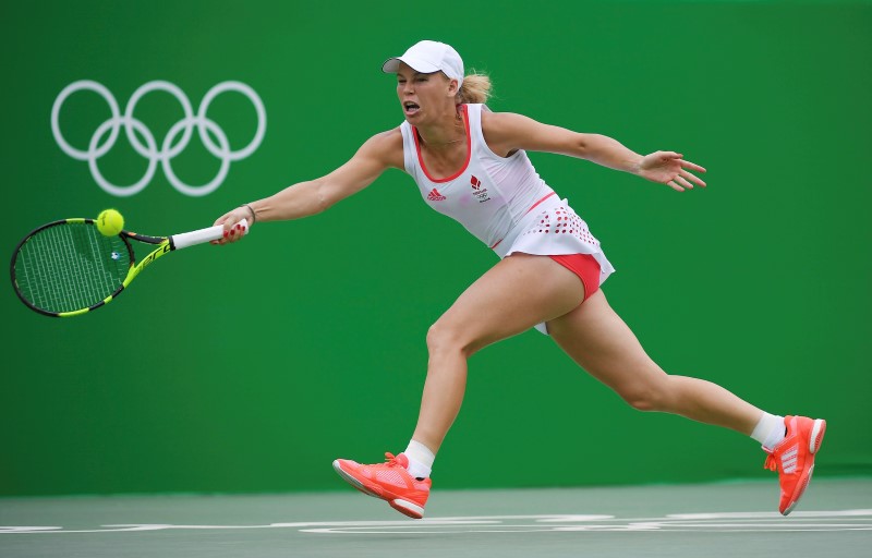 © Reuters. الدنمركية وزنياكي تودع منافسات التنس في ريو