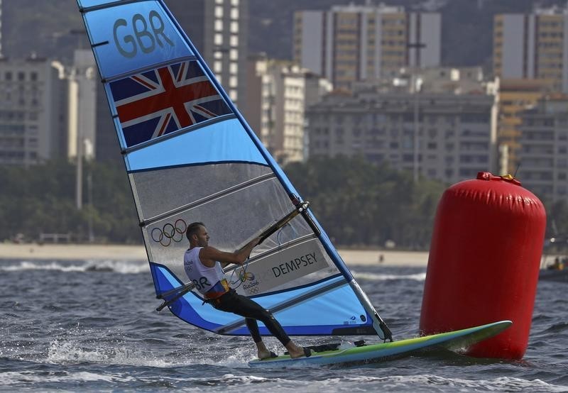 © Reuters. Sailing - Men's Windsurfer - RS:X - Race 1/2/3