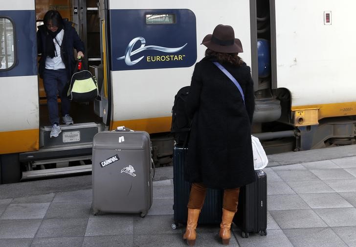 © Reuters. APPEL À LA GRÈVE EN AOÛT CHEZ EUROSTAR