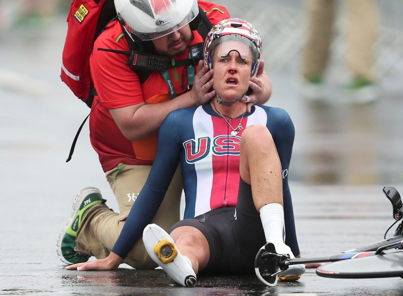 © Reuters. 2016 Rio Olympics - Cycling Road - Women's Individual Time Trial