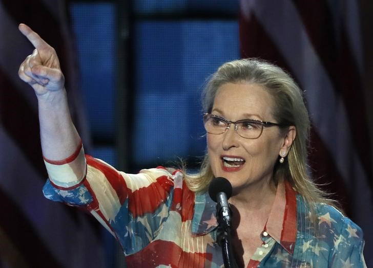 © Reuters. Atriz Meryl Street durante convenção do Partido Democrata, na Filadélfia