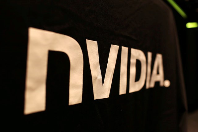 © Reuters. The logo of technology company Nvidia is seen at its headquarters in Santa Clara