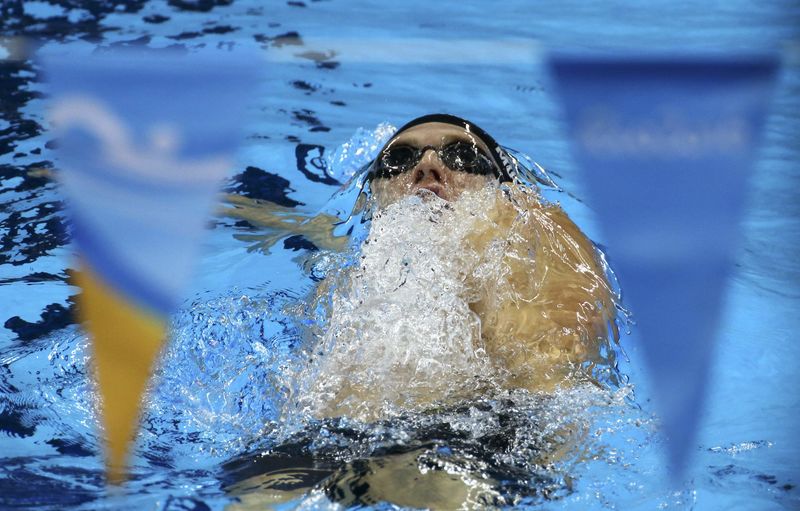 © Reuters. Swimming - Men's 200m Backstroke Final