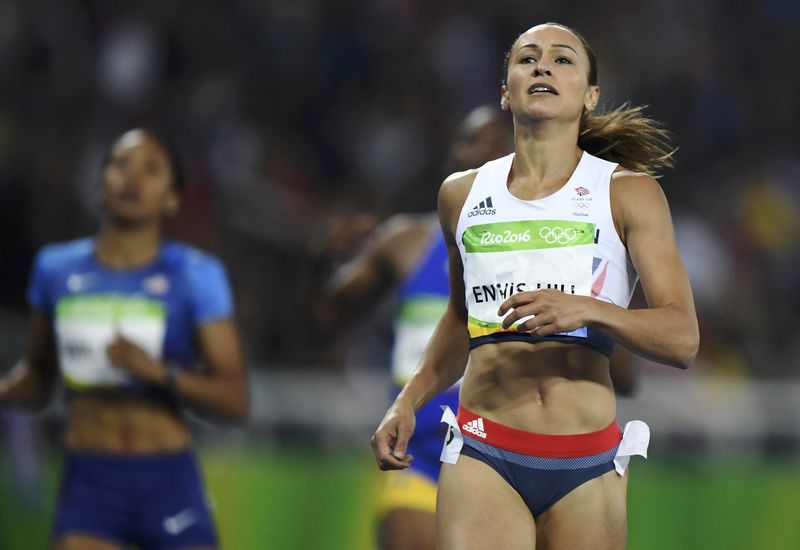 © Reuters. Athletics - Women's Heptathlon 200m