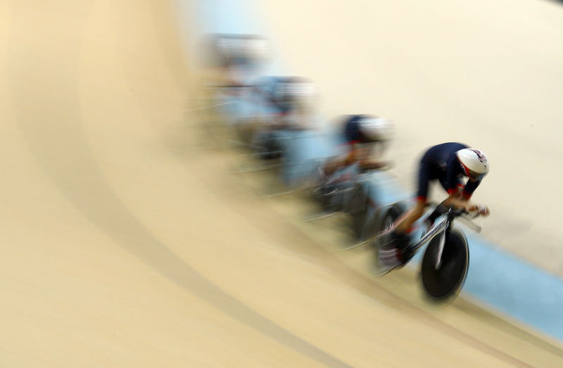 © Reuters. 2016 Rio Olympics - Cycling Track - Women's Team Pursuit 1st round