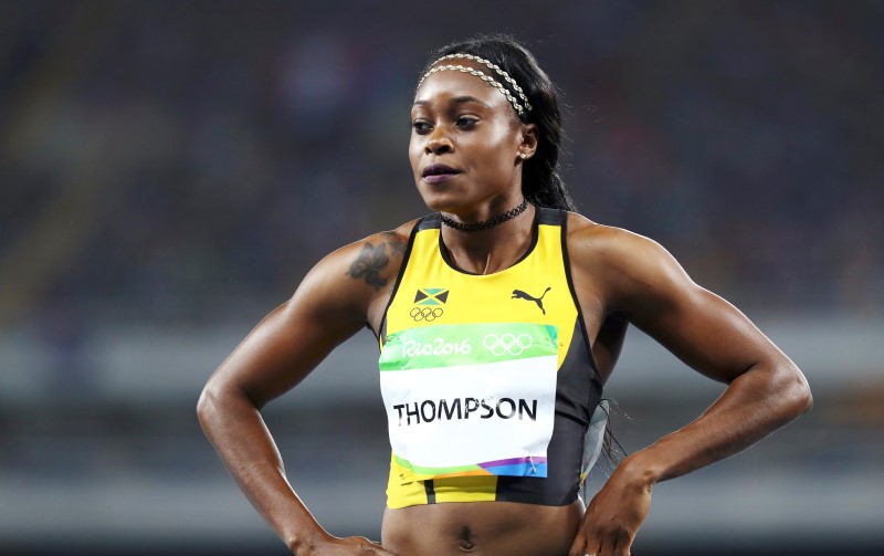 © Reuters. 2016 Rio Olympics - Athletics - Women's 100m Semifinals