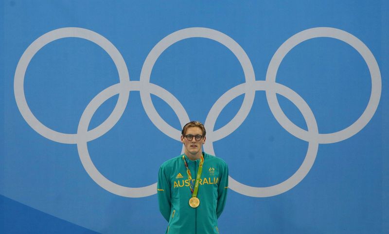 © Reuters. Swimming - Men's 400m Freestyle Victory Ceremony